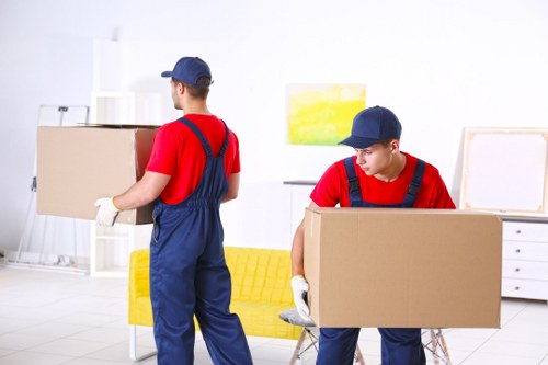 Commercial moving team planning a Bromley office relocation