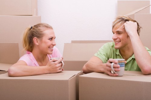 Preparing boxes and furniture for a home move in Bromley