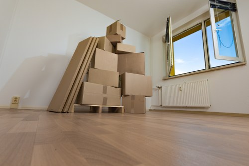Professional packing service preparing boxes for a Bromley home move