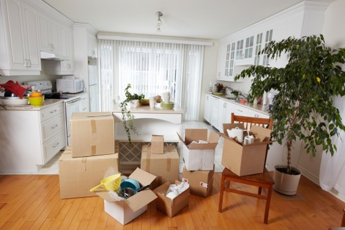 Organised moving-day packing process for a Bromley household or office
