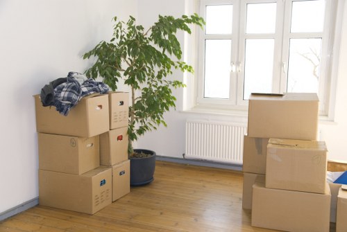 Furniture and boxes being loaded for removals in Bromley
