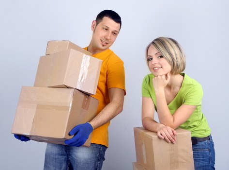 Professional movers planning a removal booking and schedule