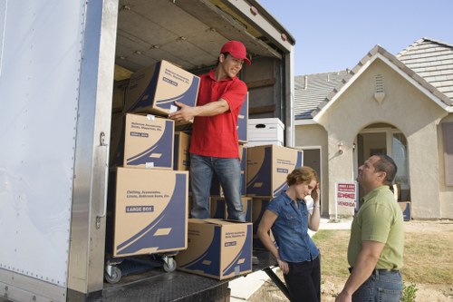 Careful handling of boxes and furniture during a house move
