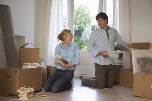 Preparing boxes and furniture for a Bromley moving van service
