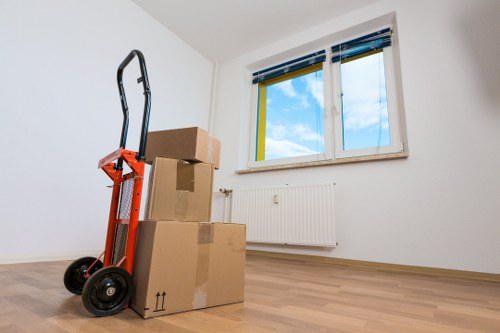 Local transfer station handling separated waste from a removals job