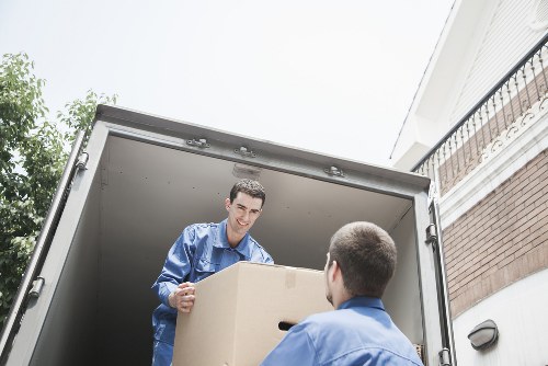 Packed moving van ready for a local relocation in Bromley