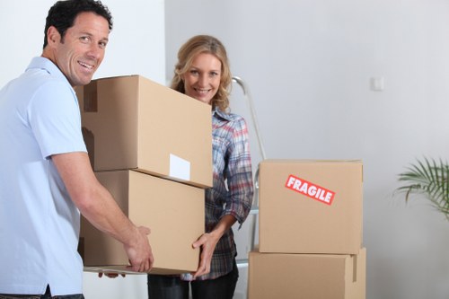 Removal van service supporting a home or office relocation